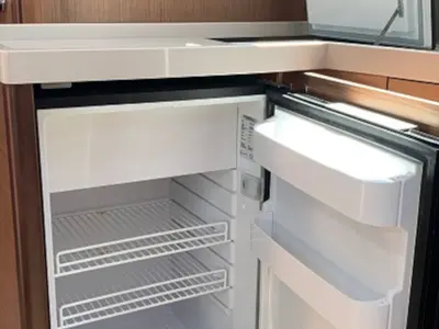 Galley of Serenity, a Beneteau Oceanis 46.1 sailboat at Skiathos, Greece