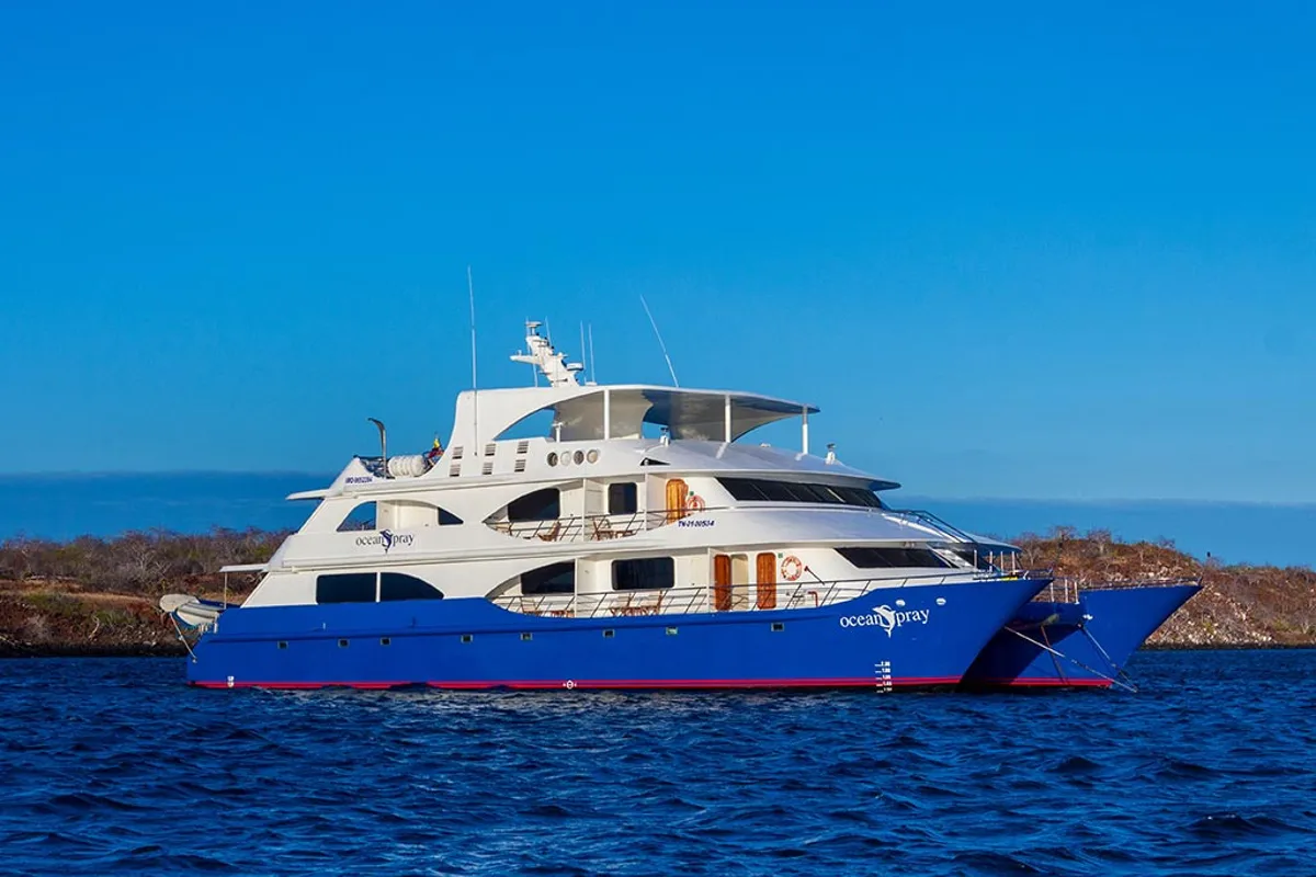 Exterior view of Gulet Power Catamaran, a catamaran at Parroquia Puerto Baquerizo Moreno, Ecuador
