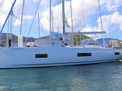 Heartbeat, a Beneteau Oceanis 54 sailboat at Road Town, British Virgin Islands