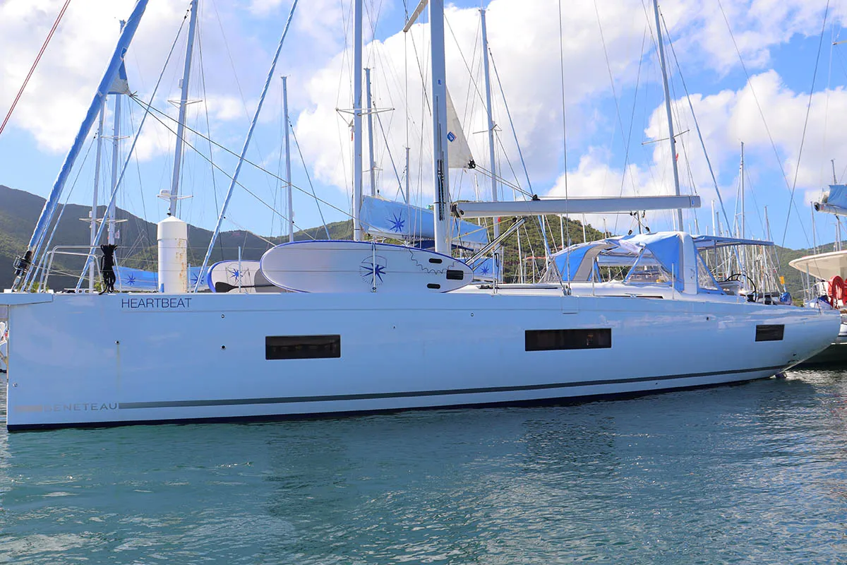 Heartbeat, a Beneteau Oceanis 54 sailboat at Road Town, British Virgin Islands