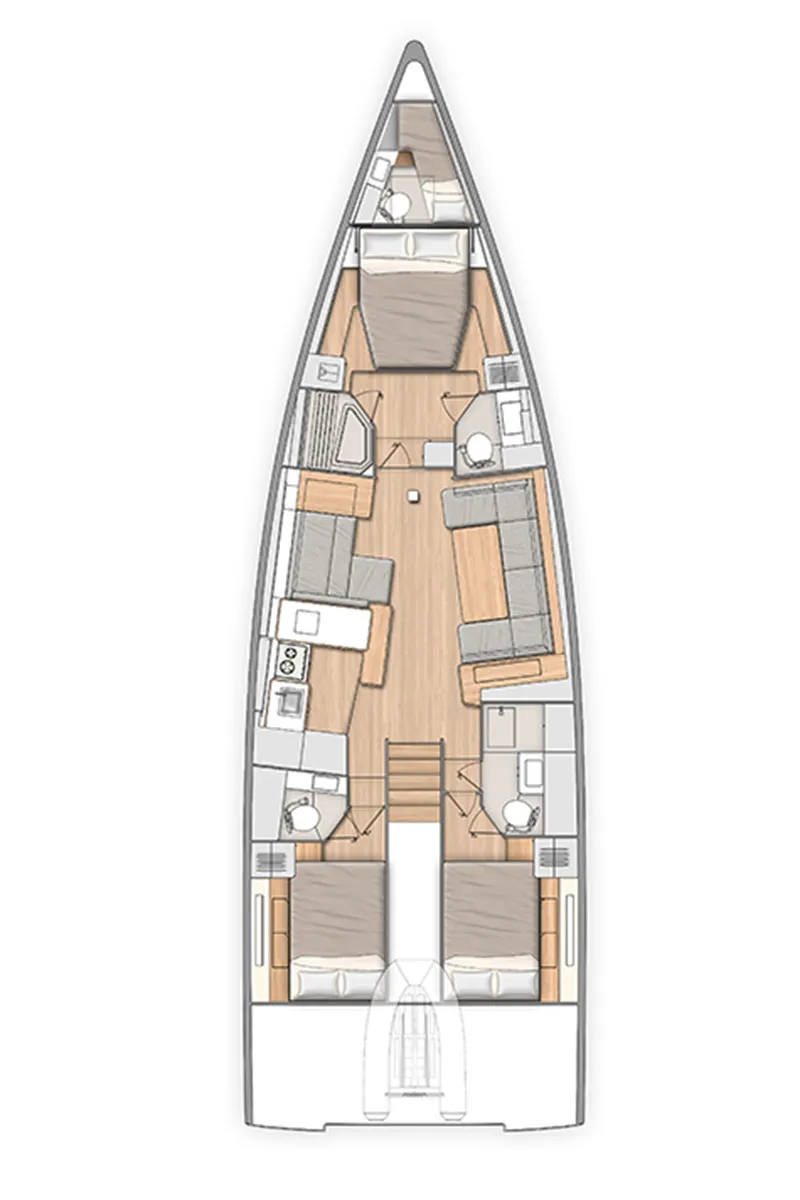 Heartbeat, a Beneteau Oceanis 54 sailboat at Road Town, British Virgin Islands