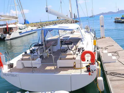 Heartbeat, a Beneteau Oceanis 54 sailboat at Road Town, British Virgin Islands