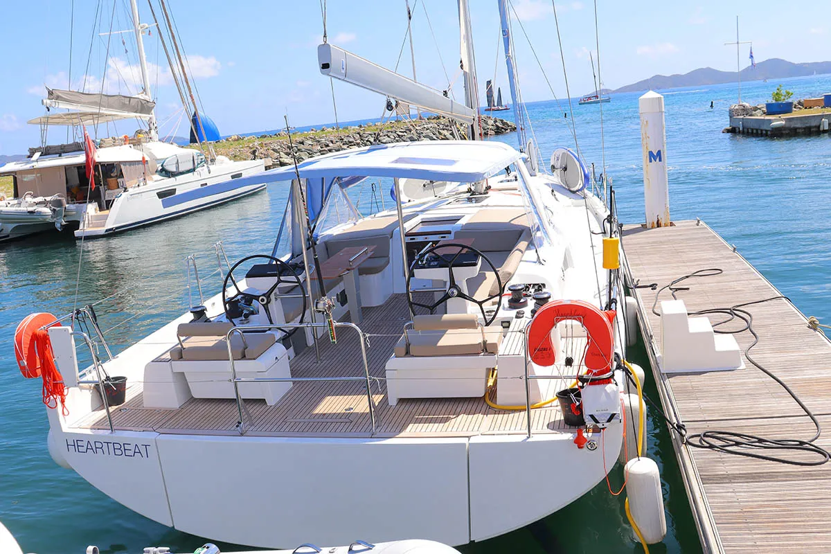 Heartbeat, a Beneteau Oceanis 54 sailboat at Road Town, British Virgin Islands