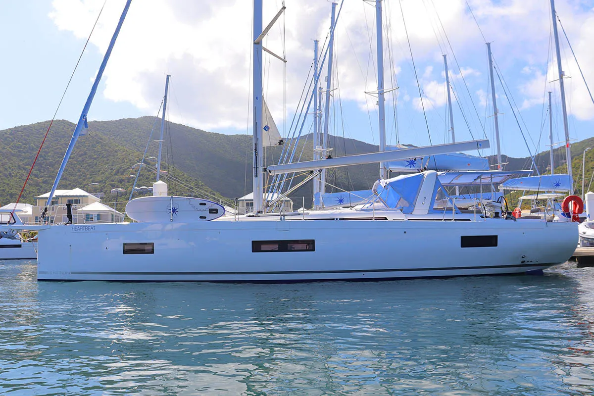 Heartbeat, a Beneteau Oceanis 54 sailboat at Road Town, British Virgin Islands