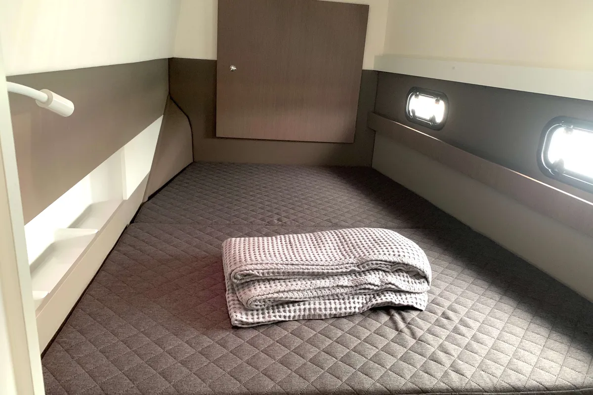 Cabin on Micha, a Bali 4.1 - 4 + 2 cab.* catamaran at Lavrion, Greece