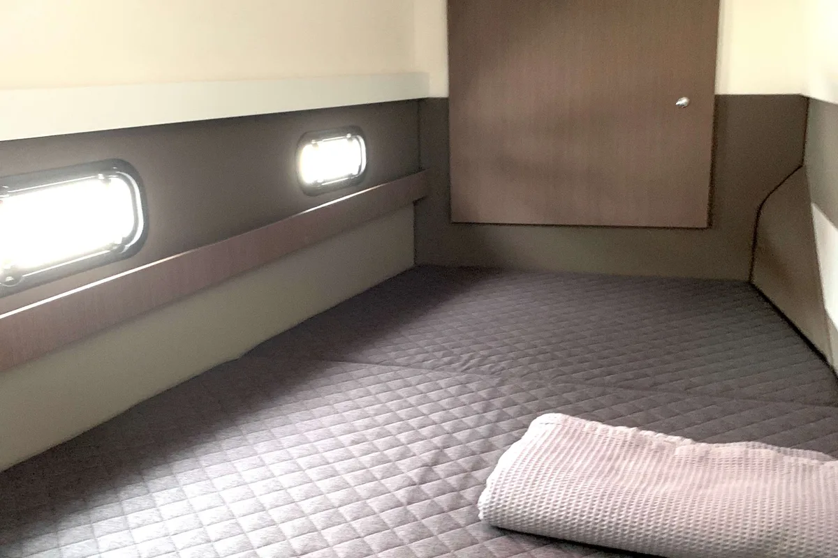 Cabin on Micha, a Bali 4.1 - 4 + 2 cab.* catamaran at Lavrion, Greece