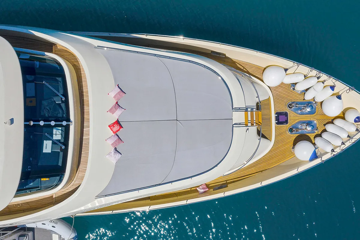 Deck of Grace, a Gulet Motoryacht motor yacht at Split, Croatia
