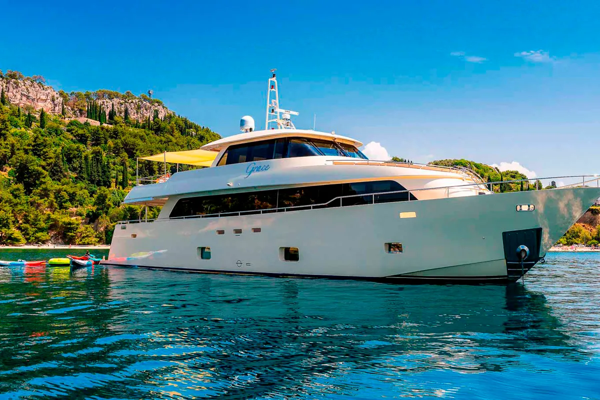 Exterior view of Grace, a Gulet Motoryacht motor yacht at Split, Croatia