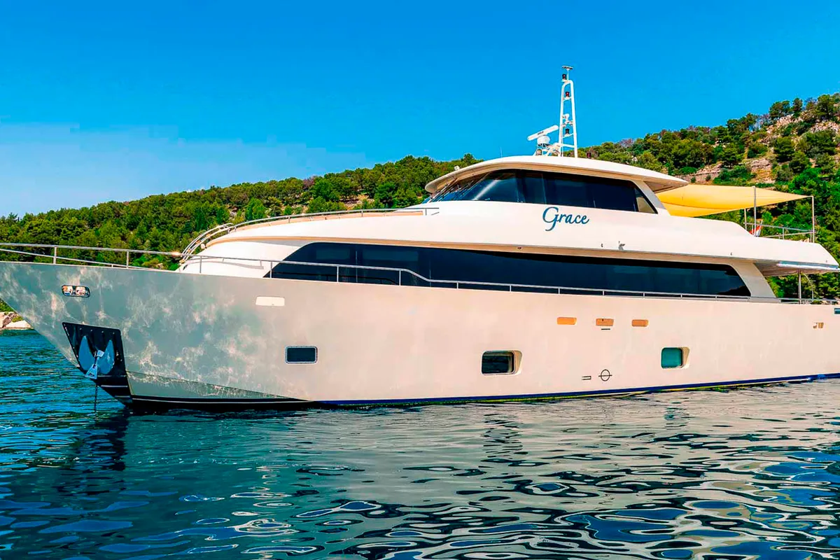 Exterior view of Grace, a Gulet Motoryacht motor yacht at Split, Croatia