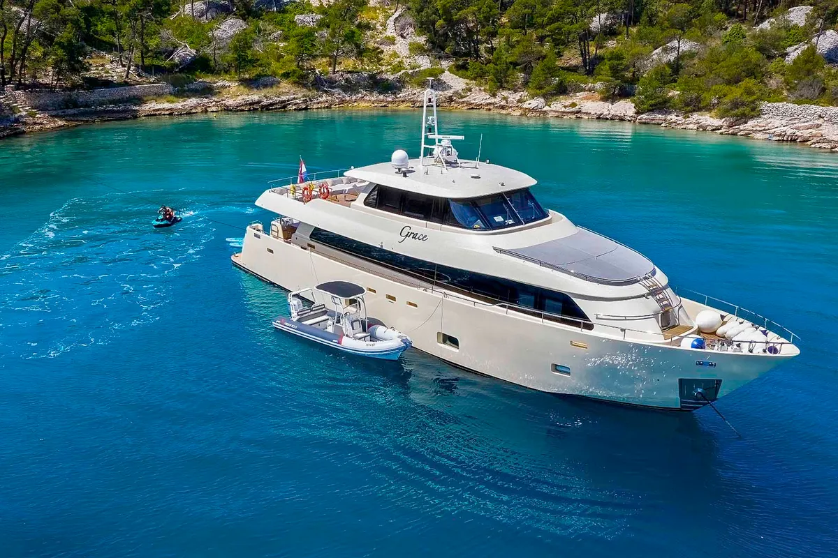 Exterior view of Grace, a Gulet Motoryacht motor yacht at Split, Croatia