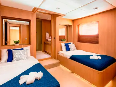 Cabin on Grace, a Gulet Motoryacht motor yacht at Split, Croatia