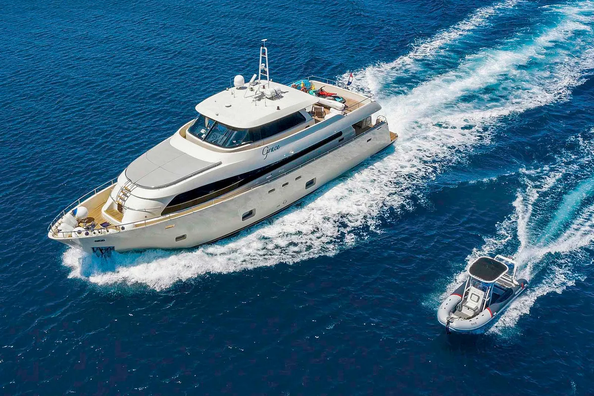 Exterior view of Grace, a Gulet Motoryacht motor yacht at Split, Croatia