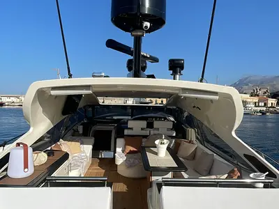 Noe, a Sarnico 65 motor yacht at Palermo, Italy