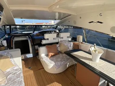 Noe, a Sarnico 65 motor yacht at Palermo, Italy