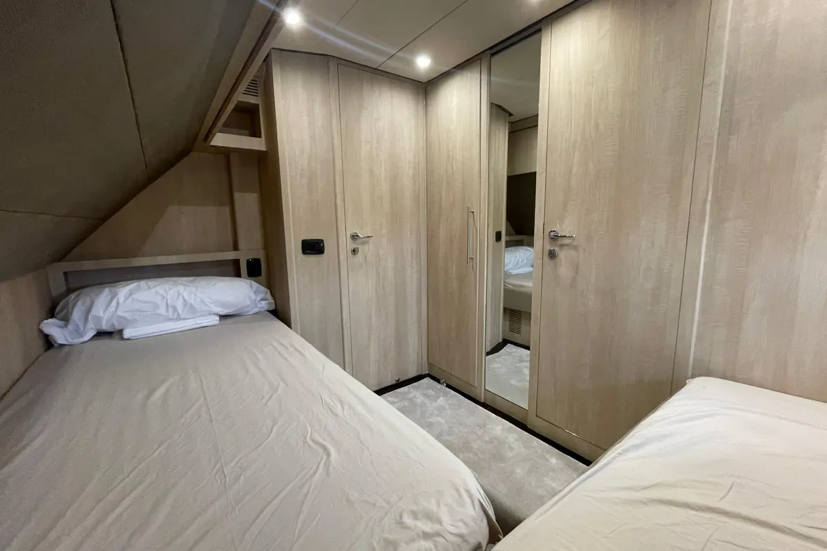 Noe, a Sarnico 65 motor yacht at Palermo, Italy