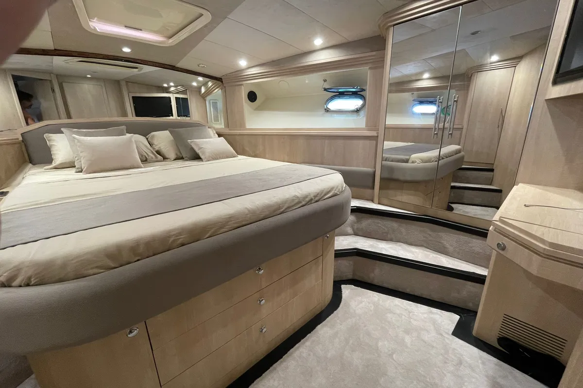 Noe, a Sarnico 65 motor yacht at Palermo, Italy