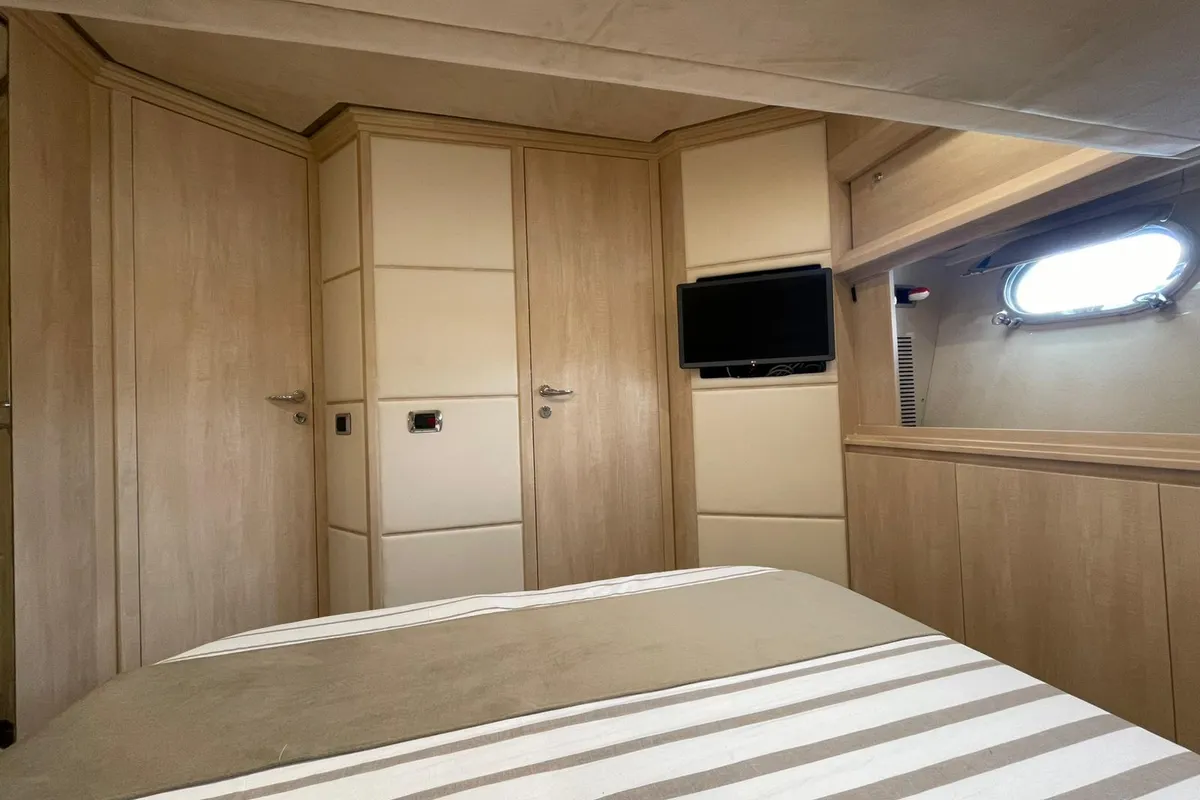 Noe, a Sarnico 65 motor yacht at Palermo, Italy