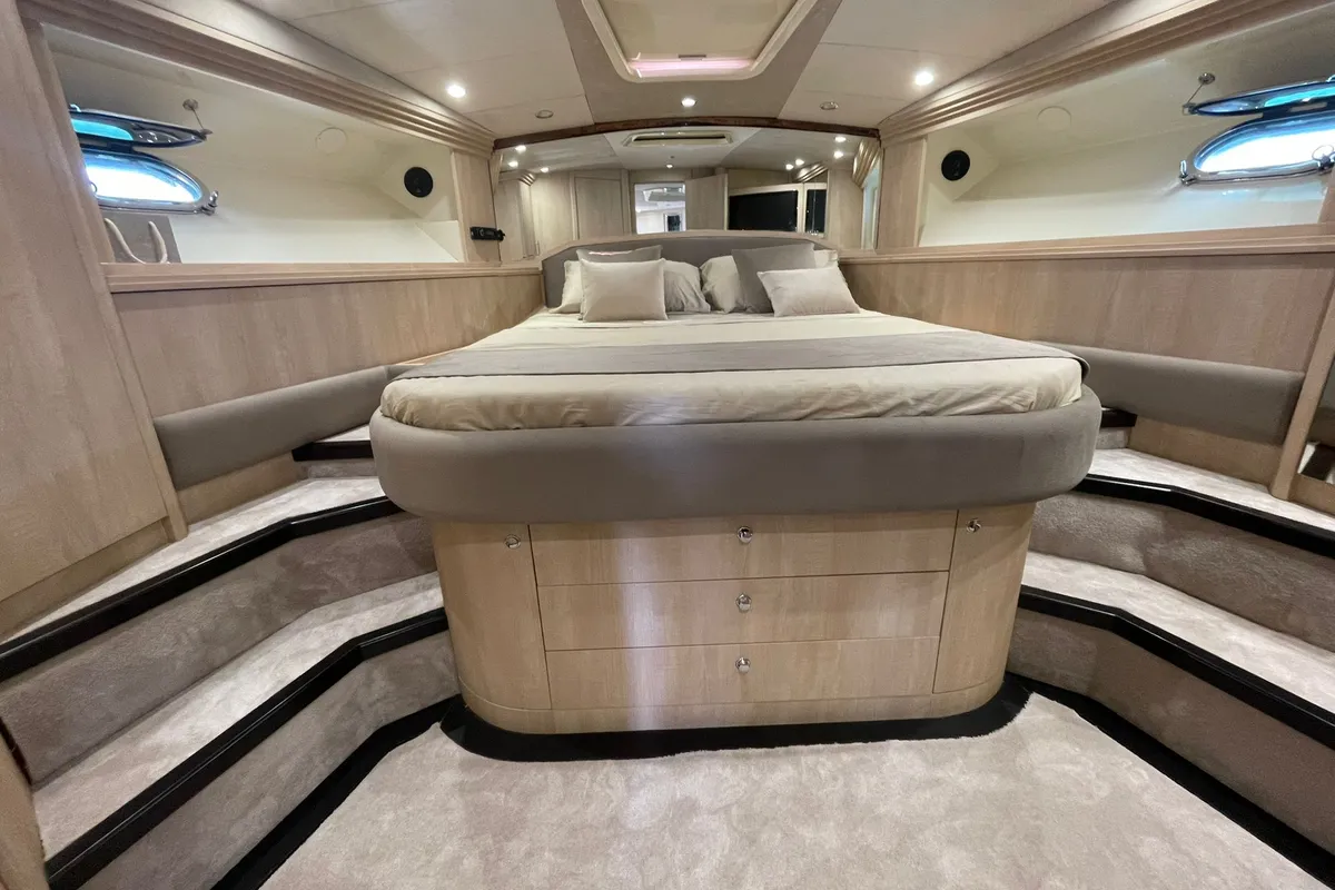 Noe, a Sarnico 65 motor yacht at Palermo, Italy