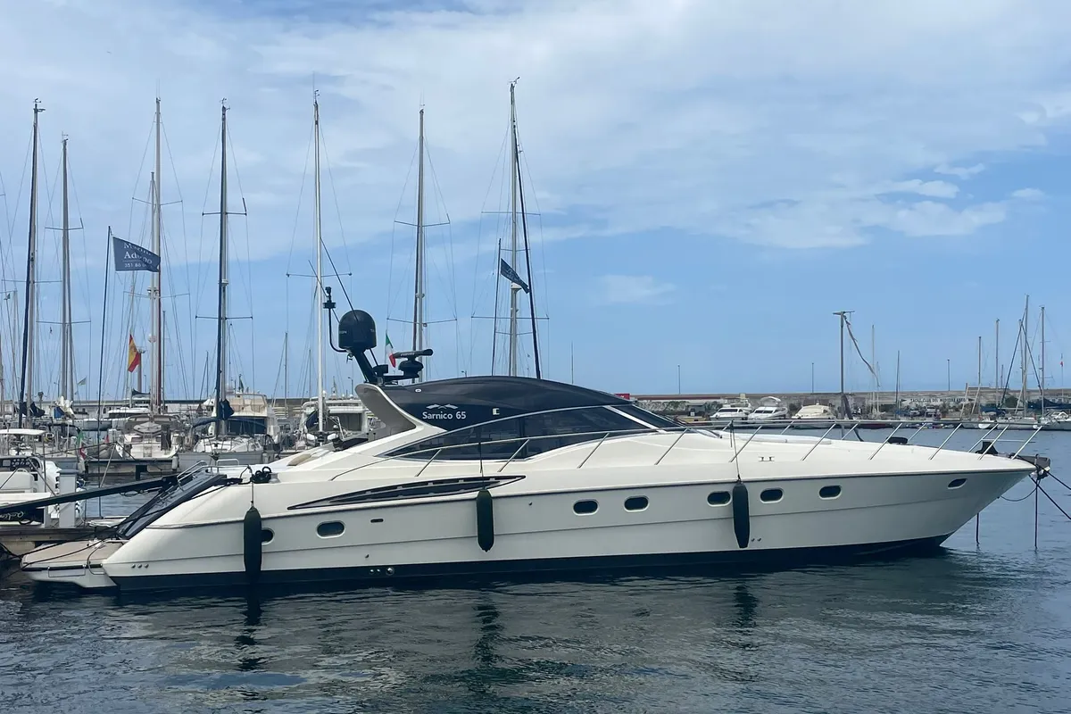 Noe, a Sarnico 65 motor yacht at Palermo, Italy