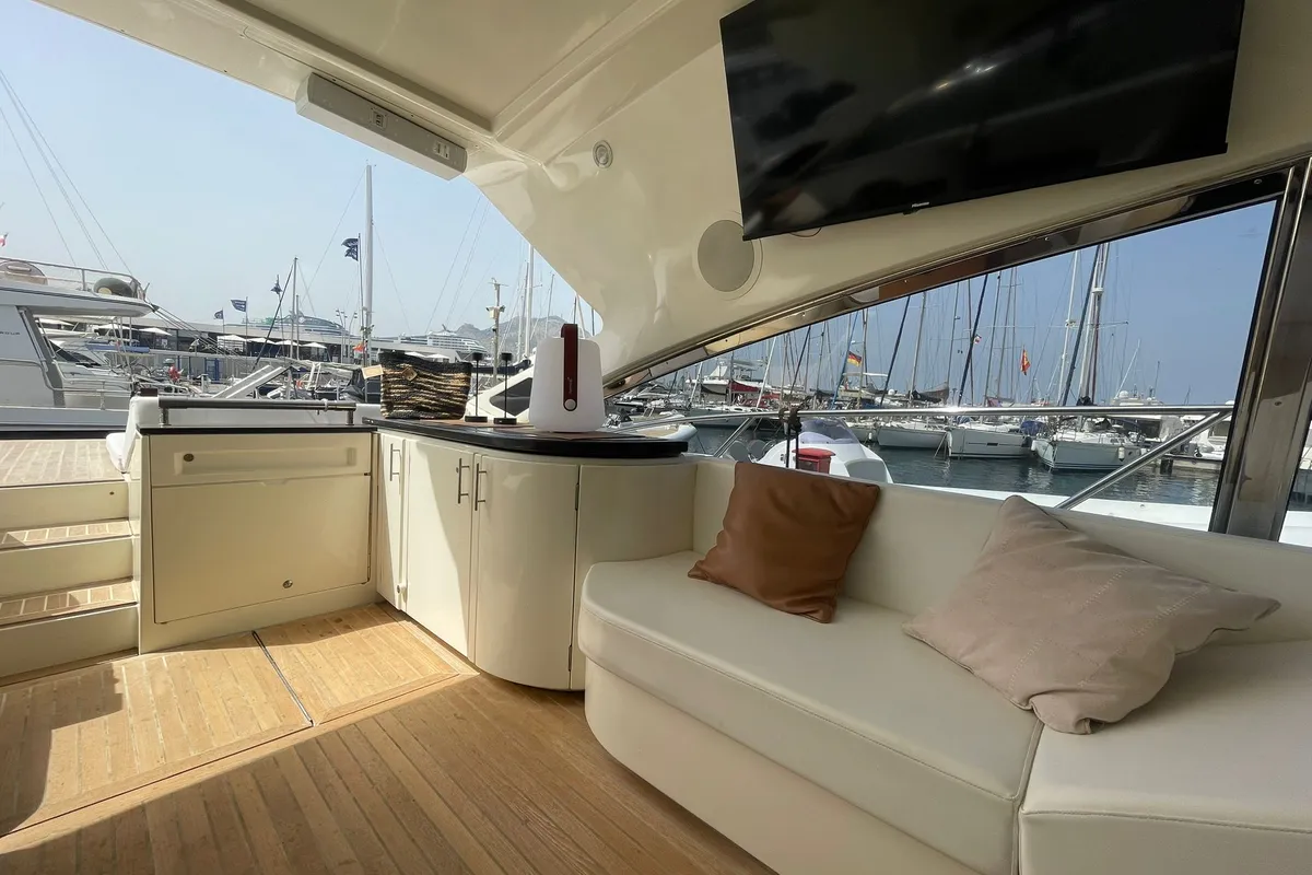 Noe, a Sarnico 65 motor yacht at Palermo, Italy