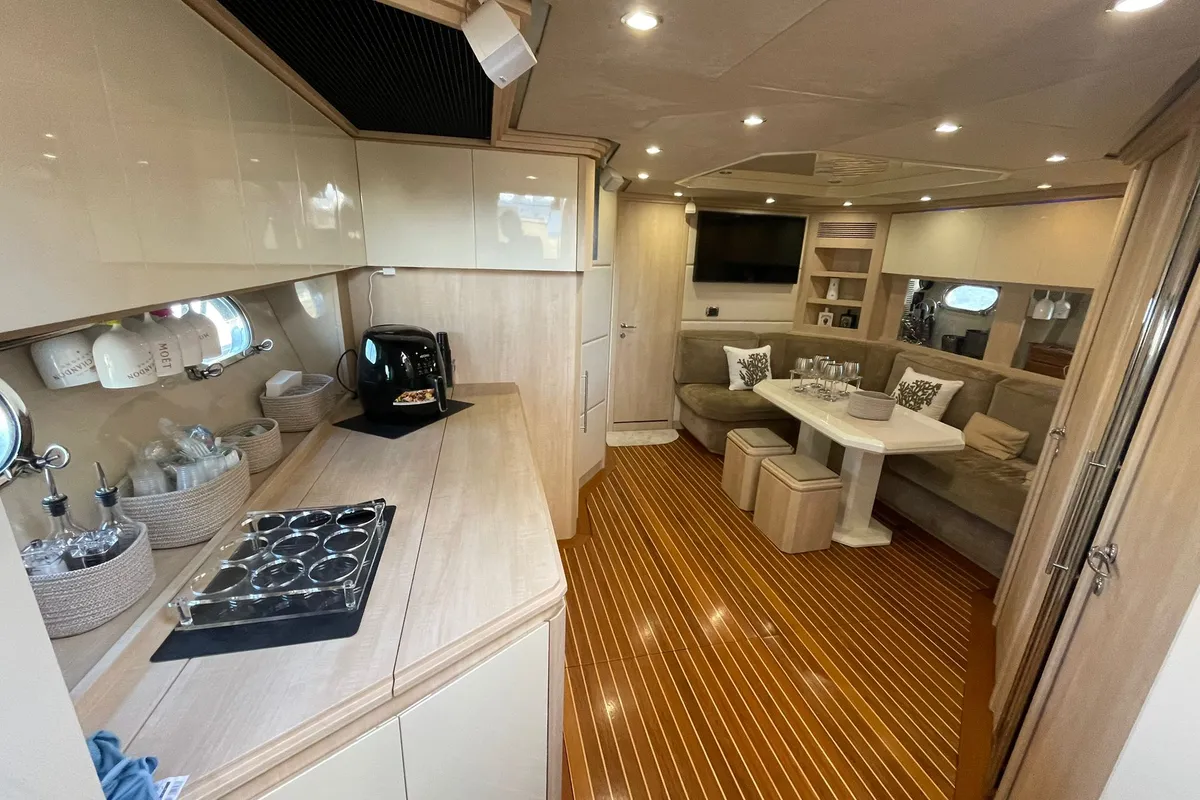 Noe, a Sarnico 65 motor yacht at Palermo, Italy