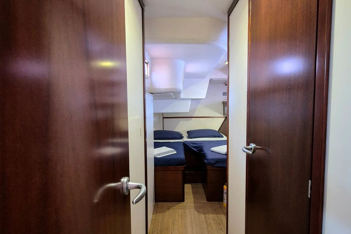 Cabin on Sailing Freedom, a Hanse 630e sailboat at Puerto Lindo, Panama