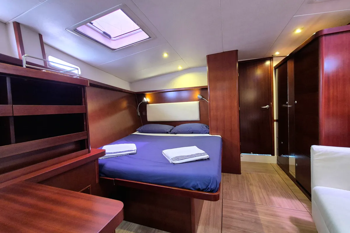 Cabin on Sailing Freedom, a Hanse 630e sailboat at Puerto Lindo, Panama