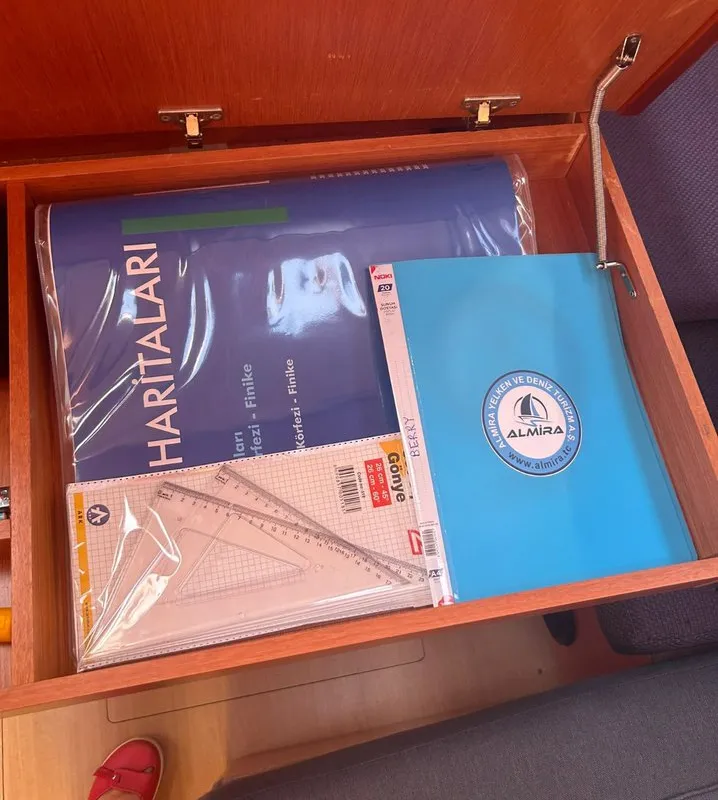 Cabin on Simba, a Bavaria Cruiser 46 sailboat at Fethiye, Turkey