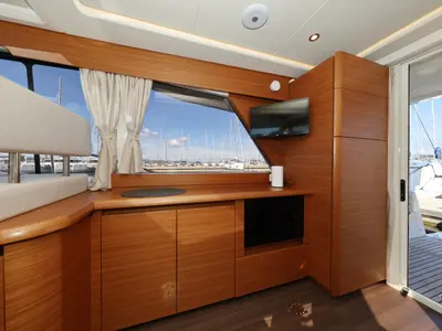 Salon of Vita Bella, a Greenline 39 motor yacht at Grad Biograd na Moru, Croatia
