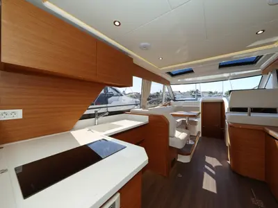 Galley of Vita Bella, a Greenline 39 motor yacht at Grad Biograd na Moru, Croatia
