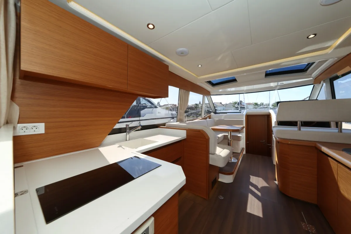 Galley of Vita Bella, a Greenline 39 motor yacht at Grad Biograd na Moru, Croatia