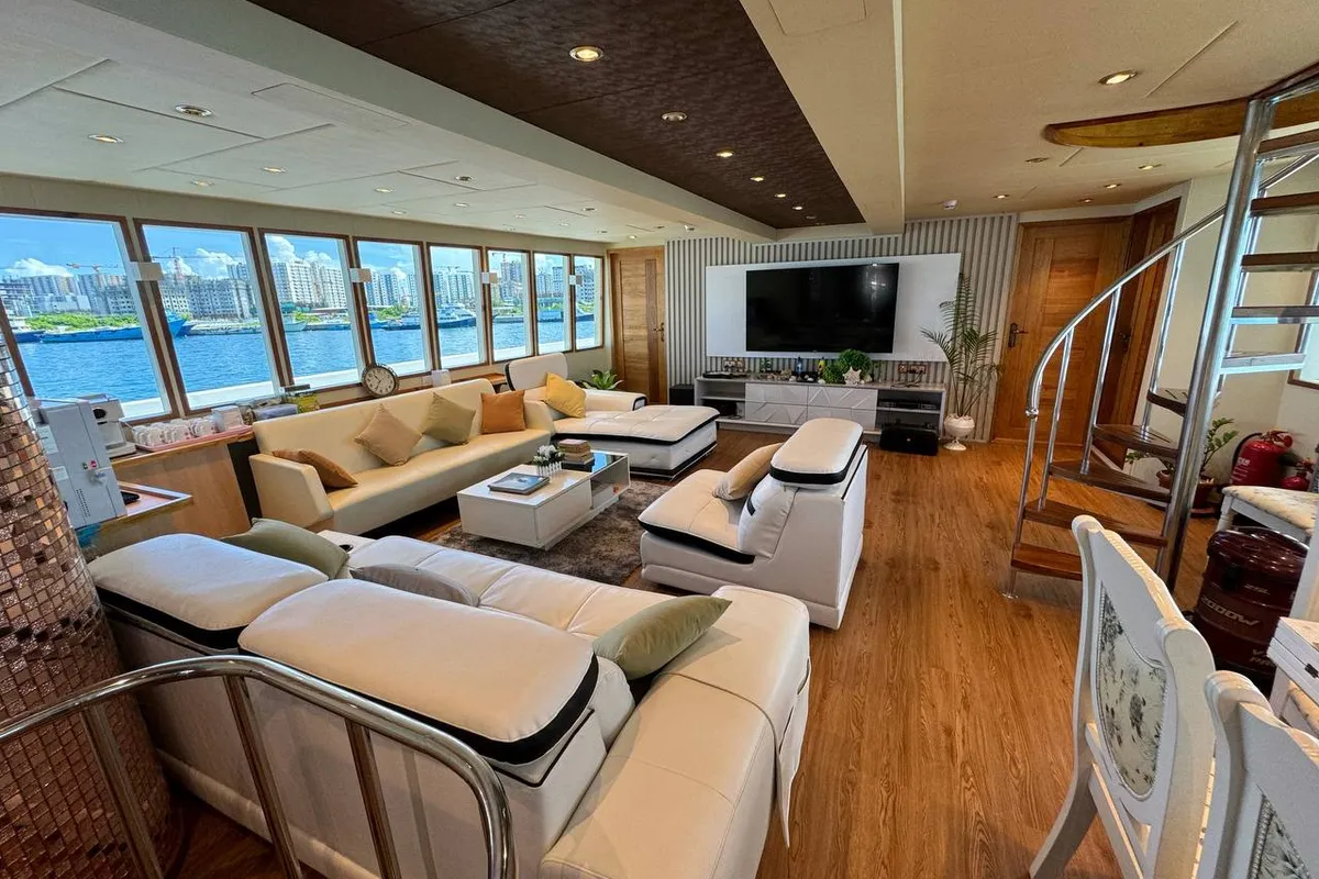 Salon of North Seven, a Gulet Motoryacht motor yacht at Malé, Maldives