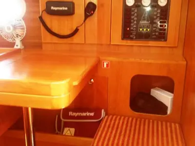 Naftaki, a Elan 344 Impression sailboat at Preveza, Greece
