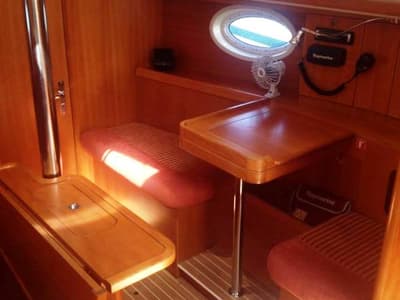 Naftaki, a Elan 344 Impression sailboat at Preveza, Greece