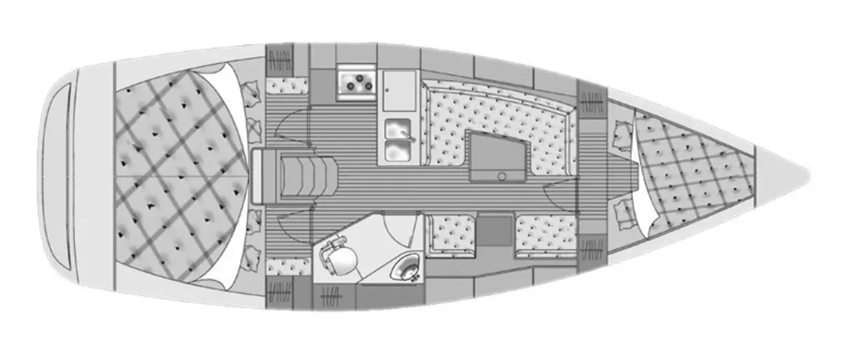 Elan 344 Impression, a sailboat at Preveza, Greece