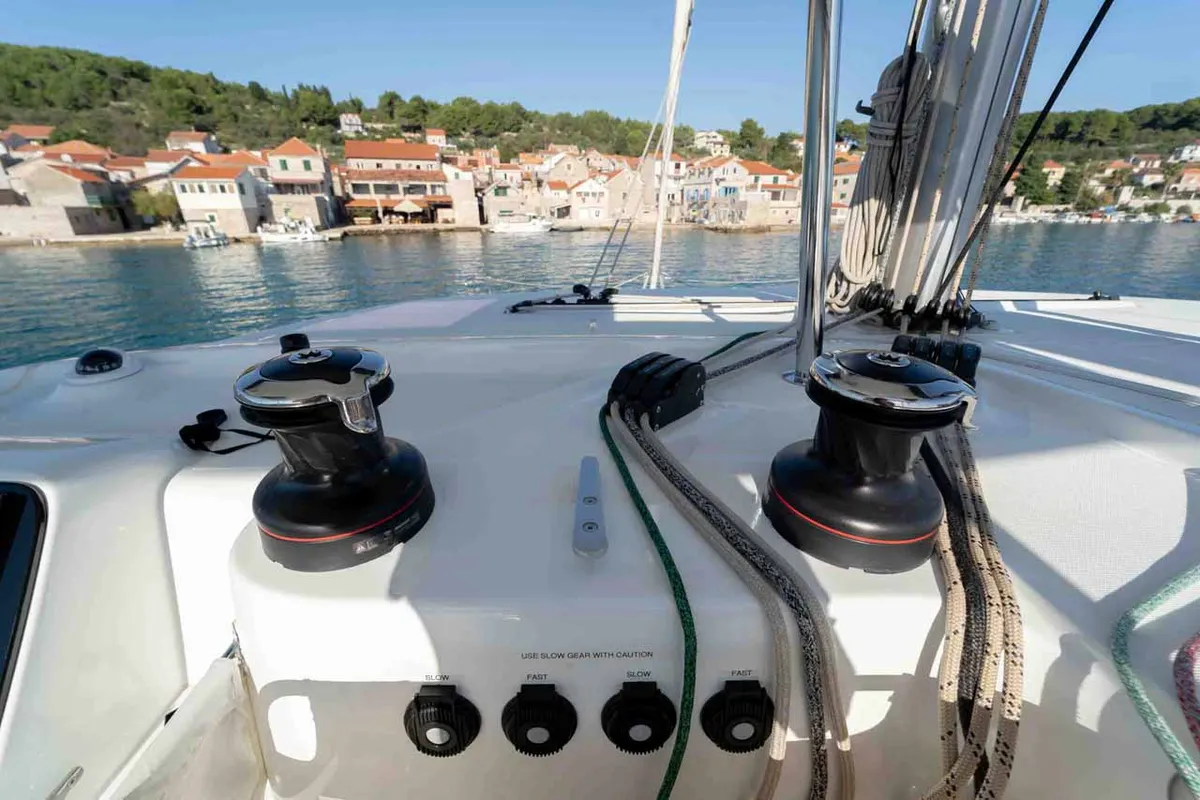 Mare Sunce, a Lagoon 42 catamaran at Grad Šibenik, Croatia