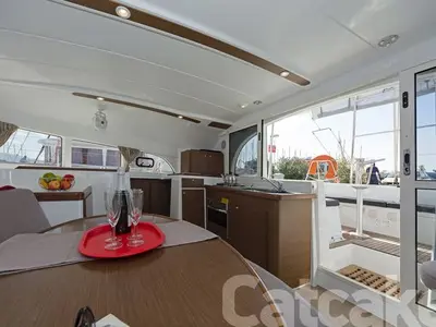 Galley of Catcake, a Lagoon 380 S2 catamaran at Municipal Unit of Lefkada, Greece