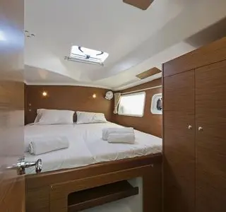 Cabin on Catcake, a Lagoon 380 S2 catamaran at Municipal Unit of Lefkada, Greece