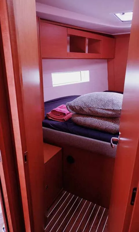 Cabin on Juana, a Bavaria C50 Style sailboat at Palma de Mallorca, Spain
