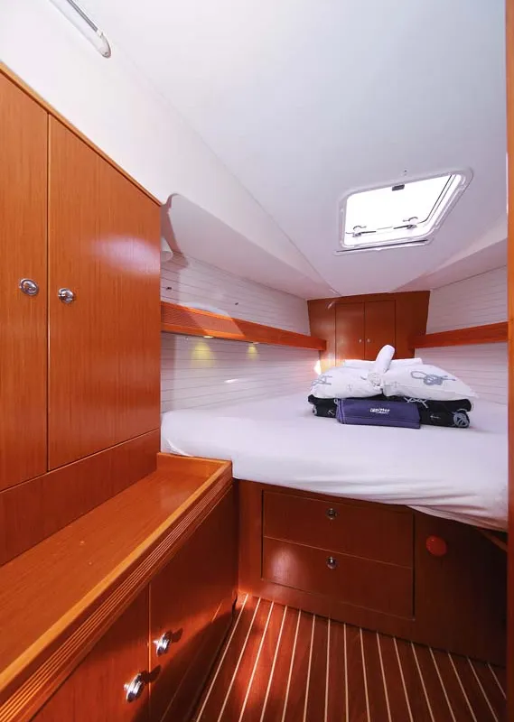 Cabin on Annabella, a Bavaria 43 Cruiser sailboat at Jezera, Croatia