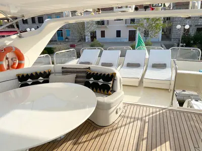 Magic Six, a Astondoa 82 GLX motor yacht at Zadar, Croatia