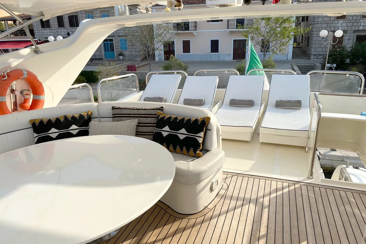Magic Six, a Astondoa 82 GLX motor yacht at Zadar, Croatia