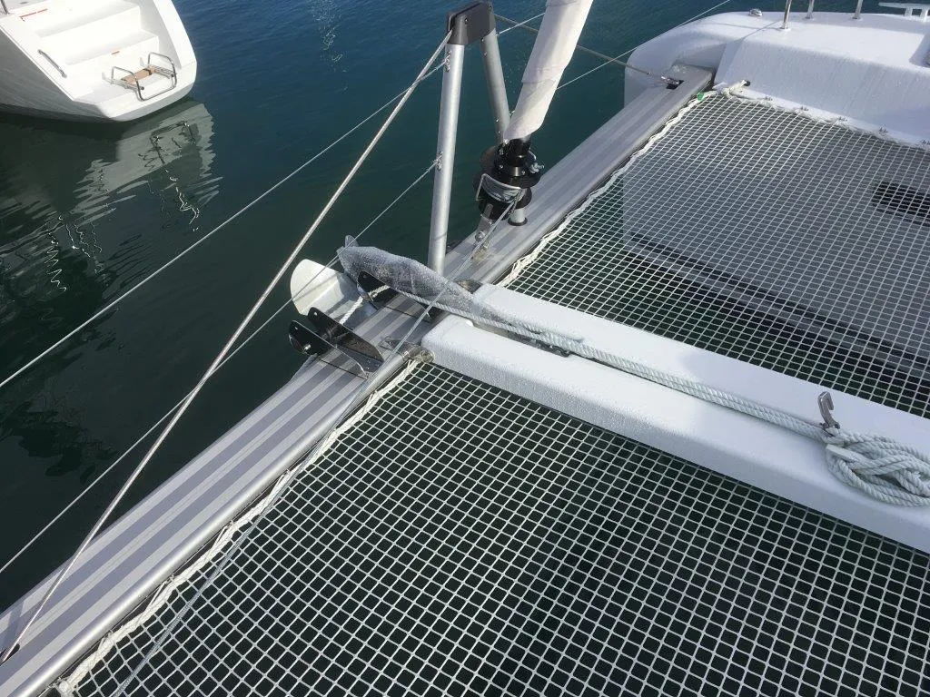 Deck of Martine, a Lagoon 42 catamaran at Alameda, United States