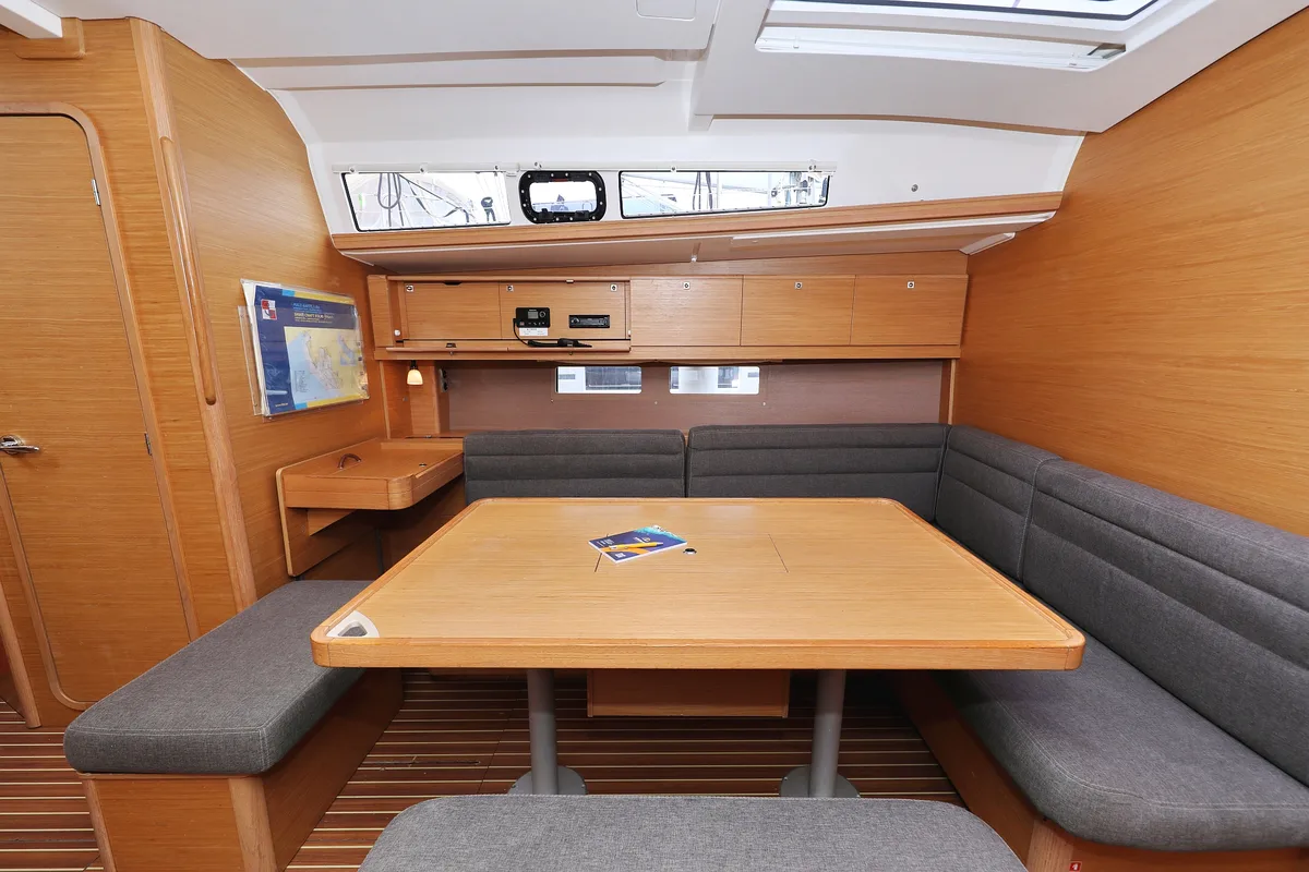 Salon of Chuck, a Dufour 460 GL sailboat at Grad Vodice, Croatia