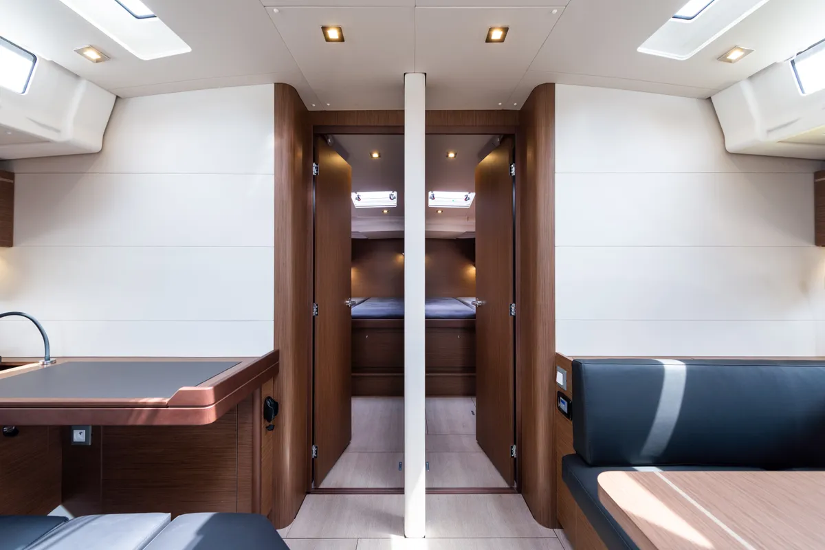Salon of Atman, a Beneteau Oceanis 51.1 sailboat at Municipal Unit of Lefkada, Greece