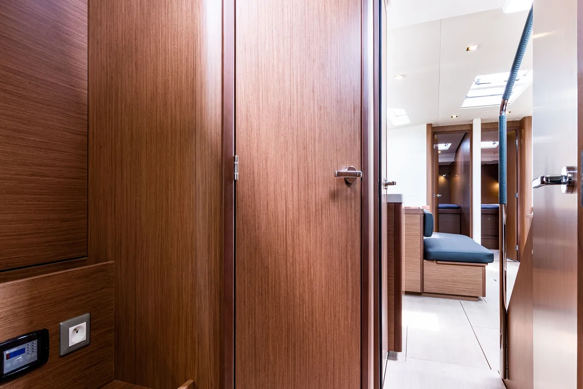 Salon of Atman, a Beneteau Oceanis 51.1 sailboat at Municipal Unit of Lefkada, Greece