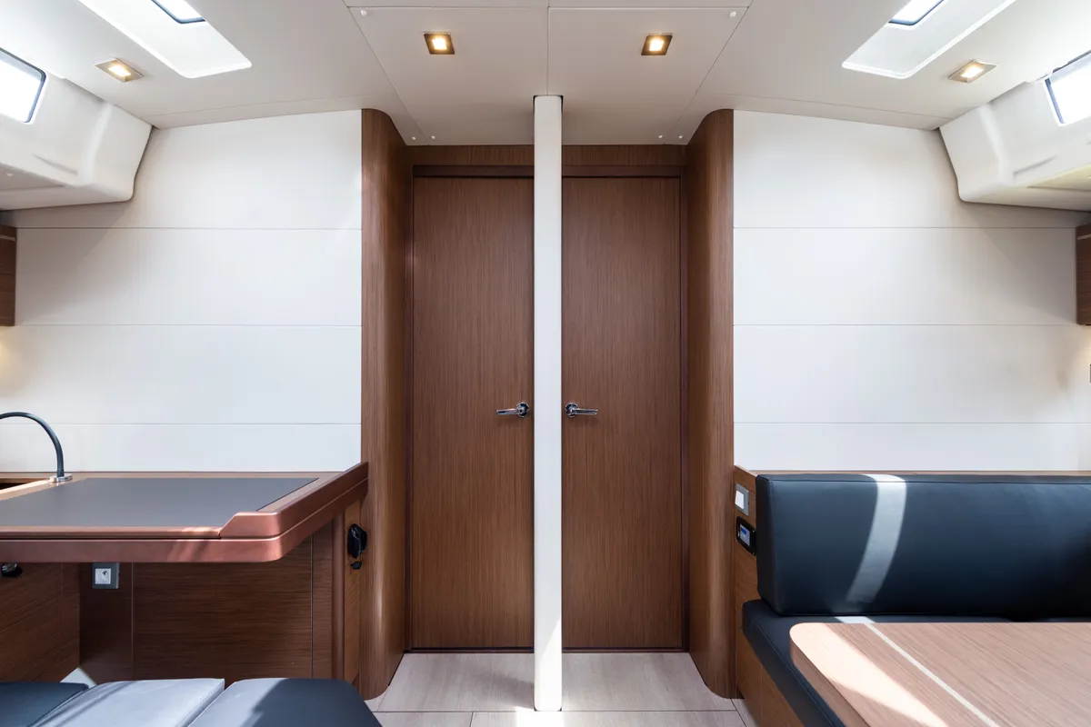 Salon of Atman, a Beneteau Oceanis 51.1 sailboat at Municipal Unit of Lefkada, Greece