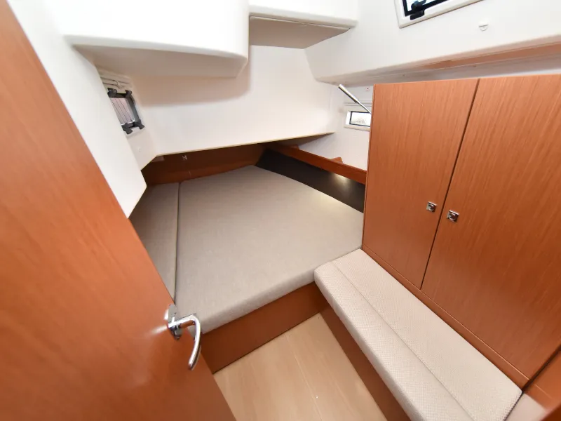 Cabin on Nixie, a Bavaria Cruiser 41 sailboat at Zadar, Croatia