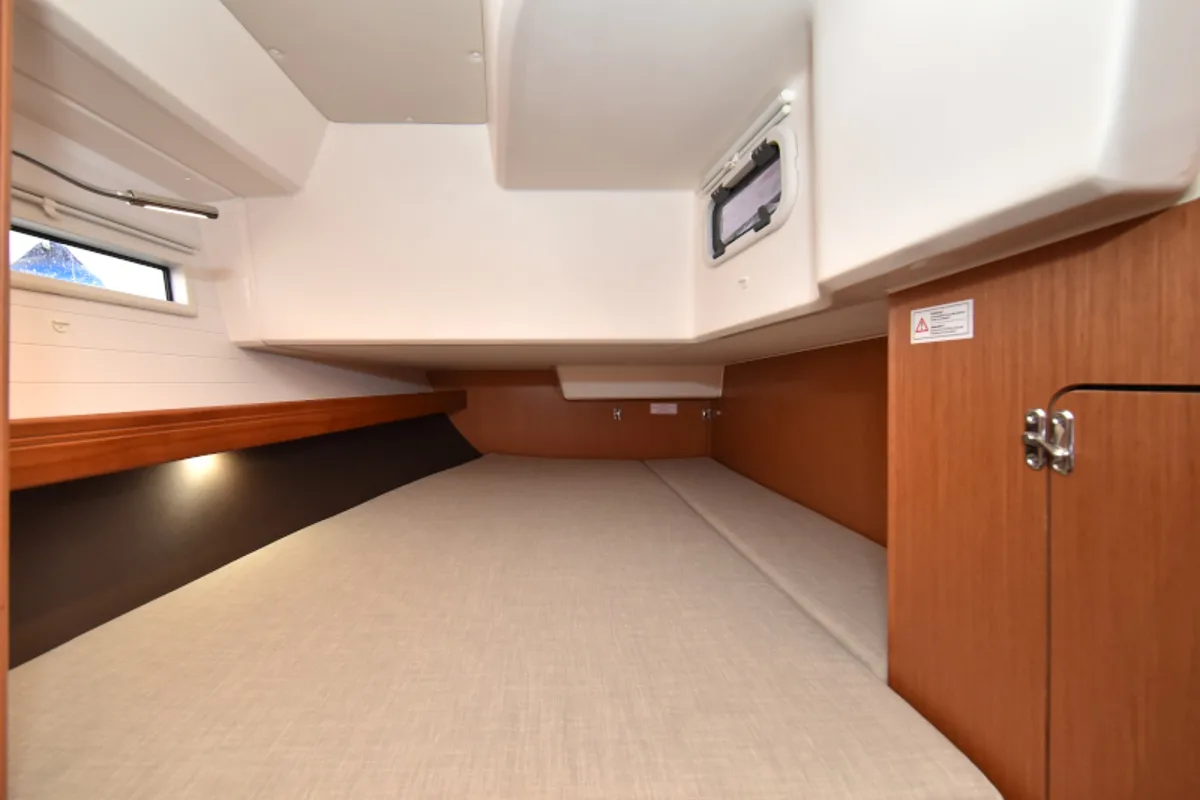 Cabin on Nixie, a Bavaria Cruiser 41 sailboat at Zadar, Croatia