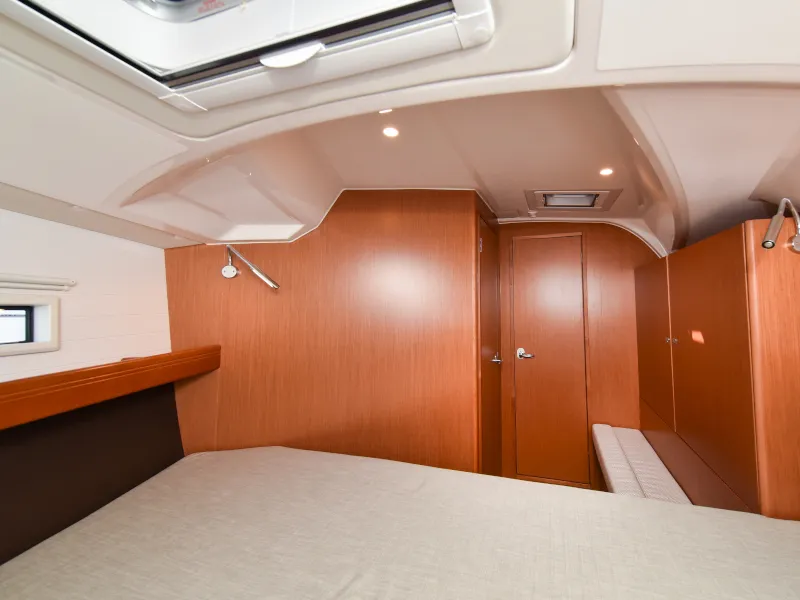 Cabin on Nixie, a Bavaria Cruiser 41 sailboat at Zadar, Croatia